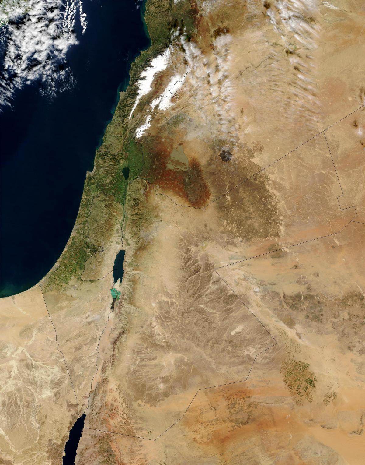 zemljevid izraela, satelitska tv 