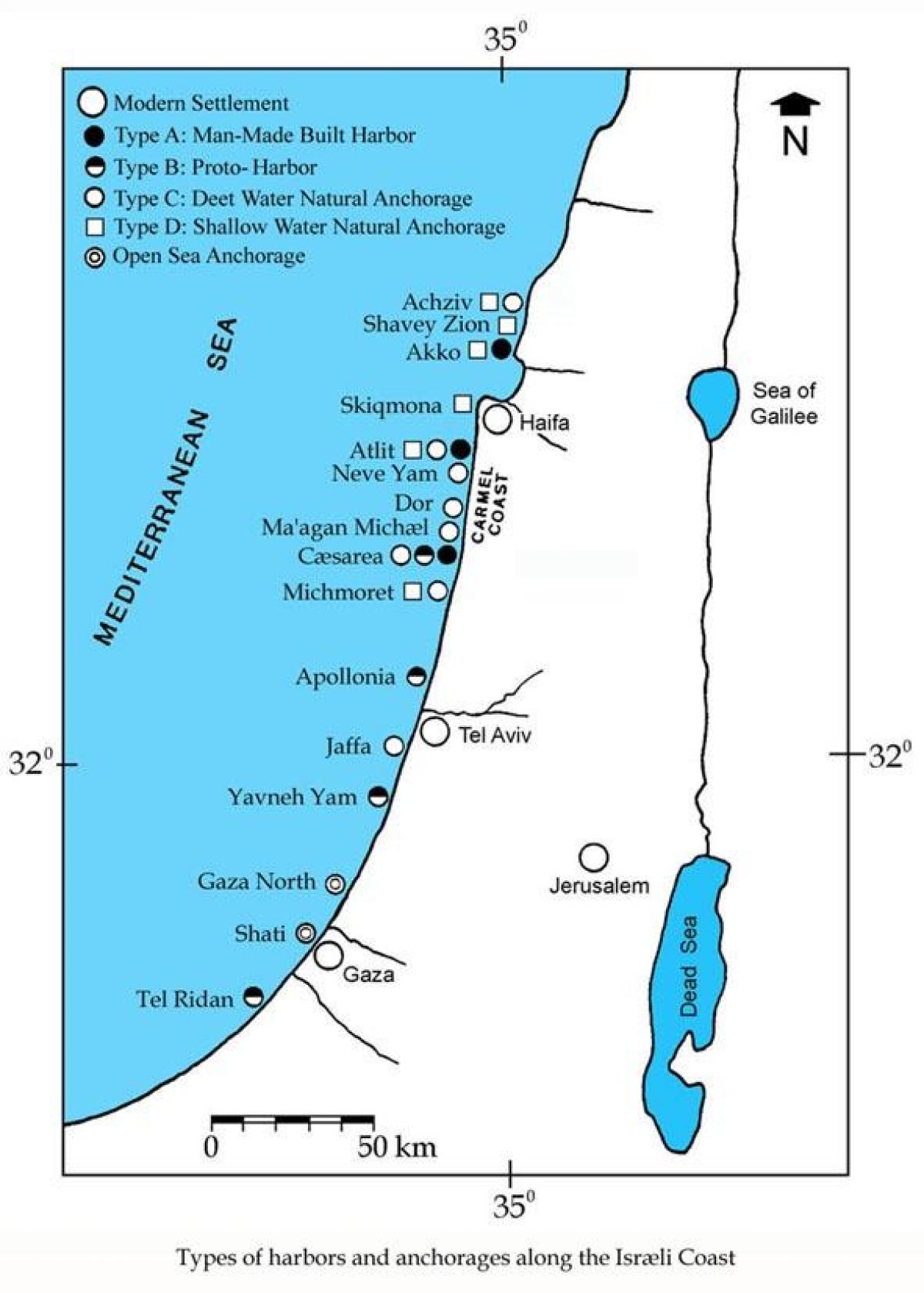 zemljevid izraela vrata