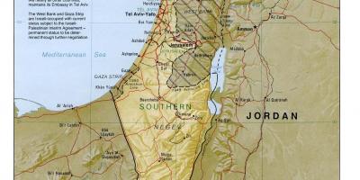 Zemljevid izraela geografija 