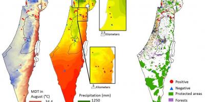Zemljevid izraela podnebje
