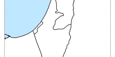 Zemljevid izraela prazno